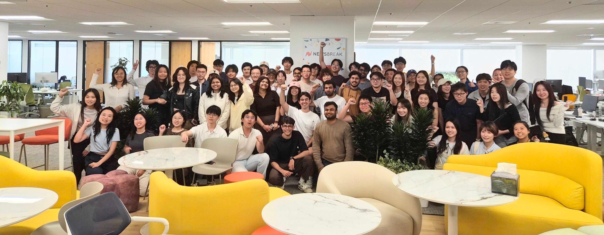 Hackathon participants gathered at NewsBreak HQ in Mountain View